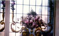  Vitrales de jarrones pintados con ornatos en hojas de acanto y rosas - estilo frances - Buenos Aires.-
cod:17